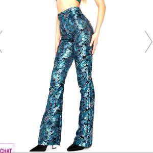 Jacquard High Waisted Trousers